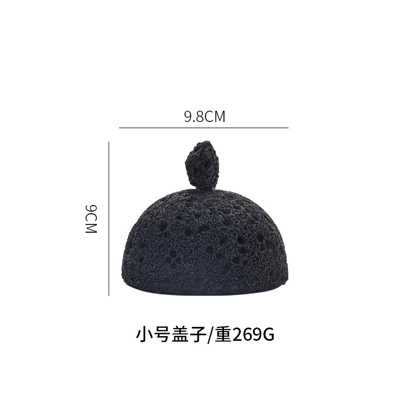 石炭ボール火山石意境盤日本式ホテル創意食器練炭黒料理ホテル寿司個性岩|undefined