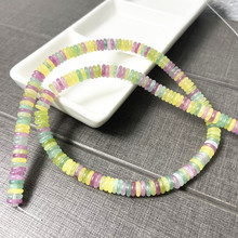 6mm彩色玉髓隔片小隔片散珠隔珠仿玉手链饰品配件手串diy搭配材料