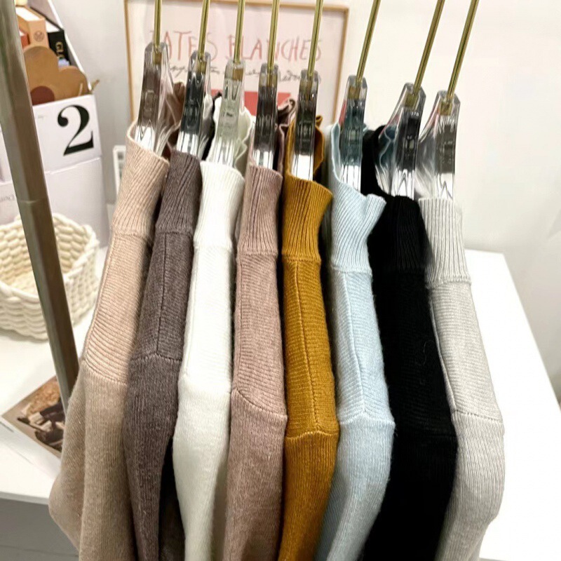 Z Brand Eight-Color Half-High Collar Cashmere Base Sweater Autumn and Winter New Versatile Stylish Inner Sweater Long-Sleeve Knitwear