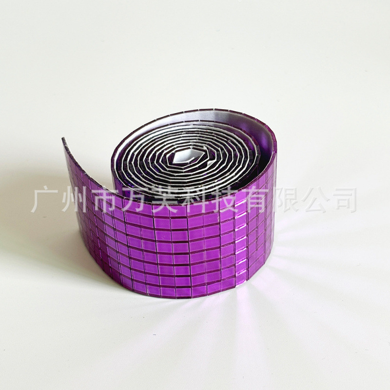 10色马赛克镜片玻璃墙贴自带背胶镜面球贴片手工DIY自粘装饰镜子|undefined