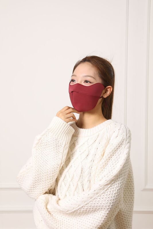 高颜值5D立体保暖口罩防风女可水洗秋冬款透气运动骑行防寒面罩|undefined