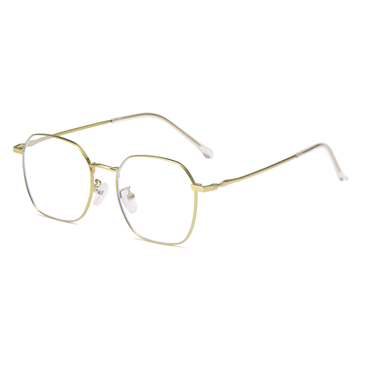 2022新款金属防蓝光眼镜复古超轻多彩眼镜框方型学生镜