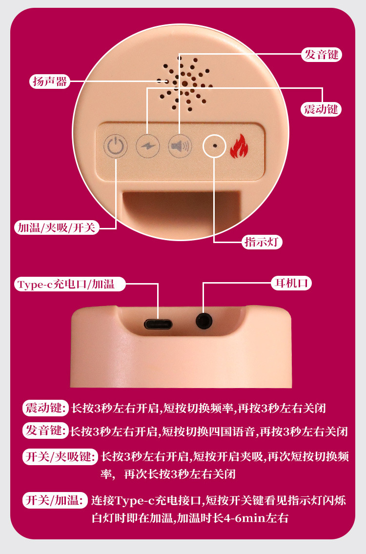 Jiuai Nonainuo Half-body TPE Masturbator with Inverted Mold Design, Manual Control, Skin-tone Finish — detail image 16