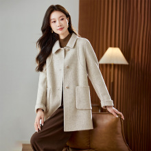 2025新款气质时尚显瘦减龄时尚百搭双面羊绒大衣女中长款外套女