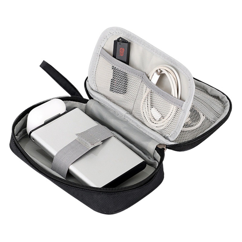 Redner bolsa de mano digital bolsa de almacenamiento de cable de datos de viaje bolsa de almacenamiento mini bolsa de almacenamiento de cable de datos de Banco de energía