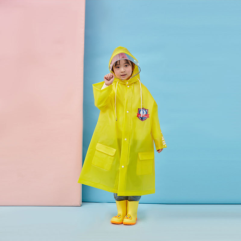 Double brim raincoat TPU non-disposable children's raincoat with schoolbag position cartoon full body raincoat kindergarten poncho Double brim raincoat TPU non-disposable children's raincoat with schoolbag position cartoon full body raincoat kindergarten poncho