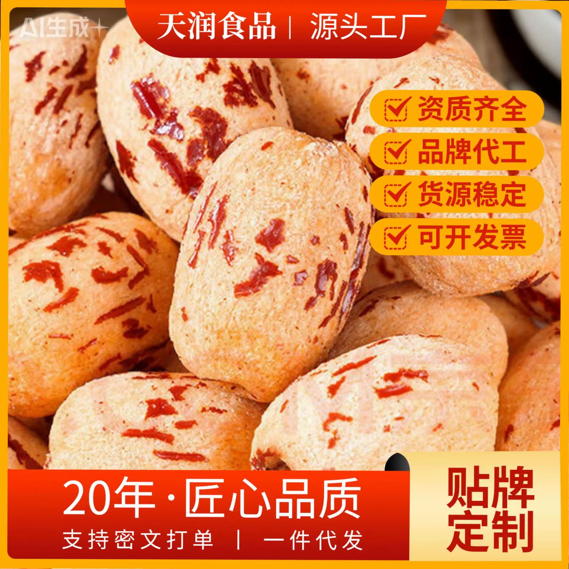 虎皮枣新疆特产去皮去核0添加若羌灰枣商用整箱免洗脱皮去核枣