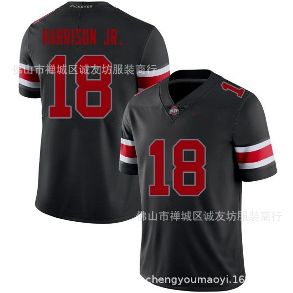 NCAA семи-листное дерево черный Ohio State Buckeyes 18 Джаррон Хэрисон моложе джерси