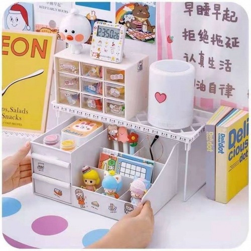 ins desktop storage box basket female drawer type student stationery office desk artifact dormitory cosmetics storage rack