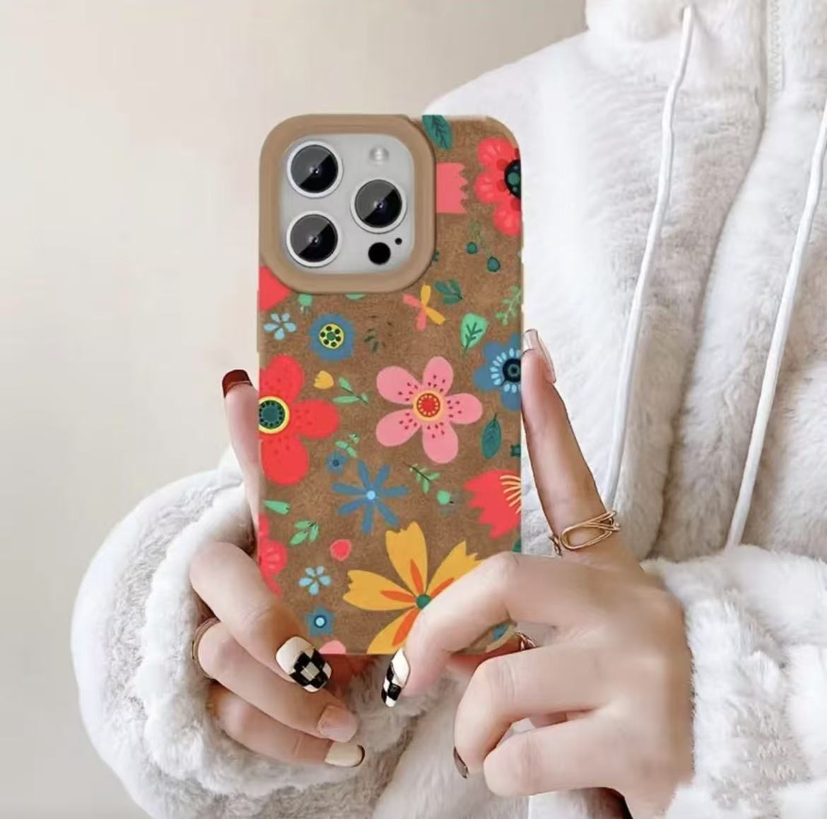 Funda para teléfono móvil iphone16 especial transfronteriza Europa y América Apple 15promax/14 Japón y Corea 13pro12 piel de oveja