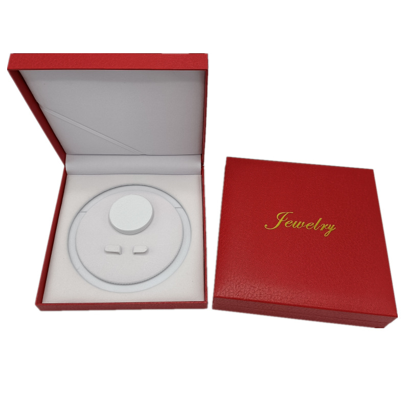 19*19珍珠项链盒特种纸充皮纸包装妈妈链礼品首饰三件套预定批发