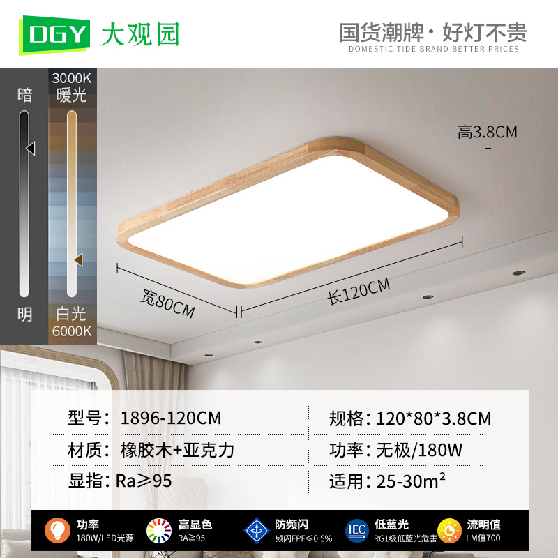 1896 - 120cm - color tronco - espectro completo - no polar 180W - rectangular