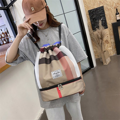 Fitness bag, dry and wet separation, swimming bag, waterproof, beach sports storage backpack, lightweight yoga bag, outdoor travel bag