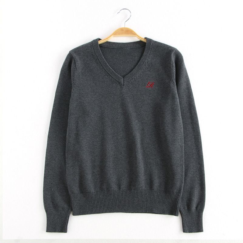 Shuiji Middle School/Original JK Sweater suit V-neck Pullover Class Wear Embroidered Long Sleeve Knitted Sweater for Autumn and Winter School Sense ins Shuiji Middle School/Original JK Sweater suit V-neck Pullover Class Wear Embroidered Long Sleeve Knitted Sweater for Autumn and Winter School Sense ins
