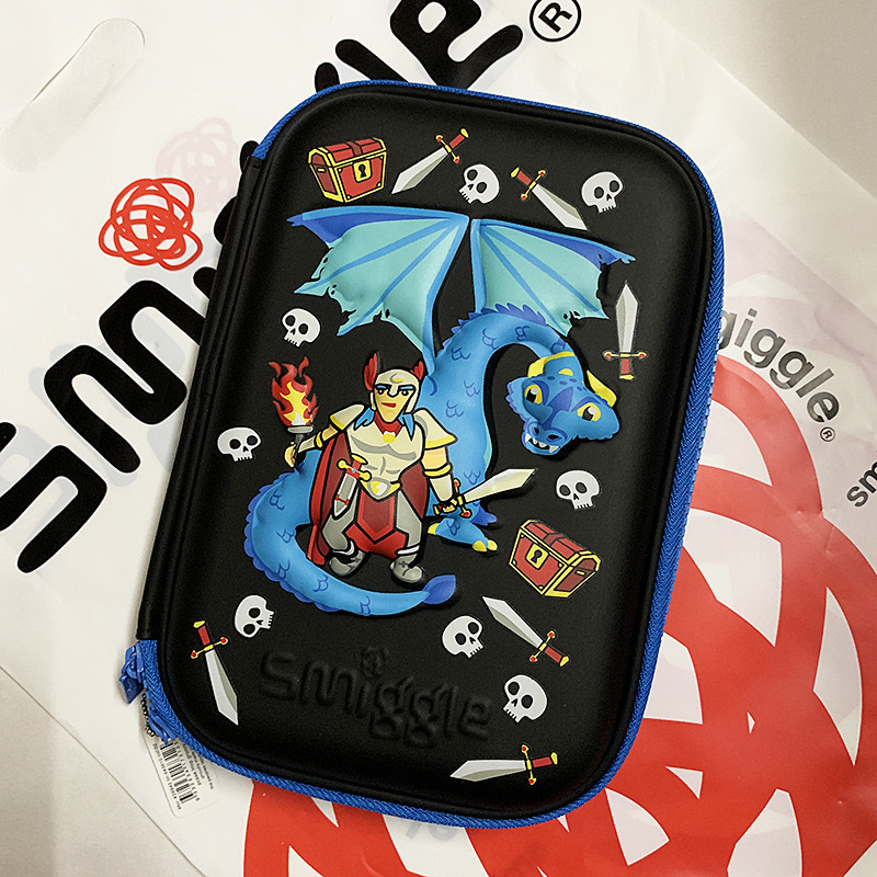 Australia caja de papelería smiggle para estudiantes de primaria y secundaria caja de lápices de gran capacidad para niños EVA caja de lápices grande de imagen tridimensional 3D