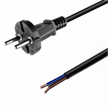 電源線電動工具帶插頭16a印度印尼荷蘭兩圓插圓線純銅裸尾插頭線