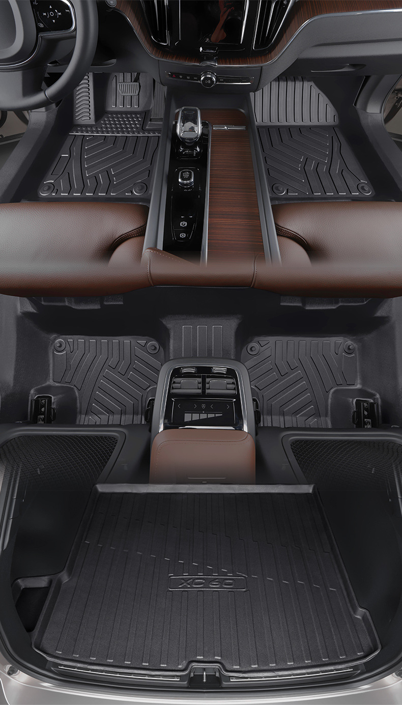 Volvo Xc60 Floor Mats, Fully Enclosed Special Car Supplies, Interior Decoration Modification Accessories, 24 Tpe Floor Mats