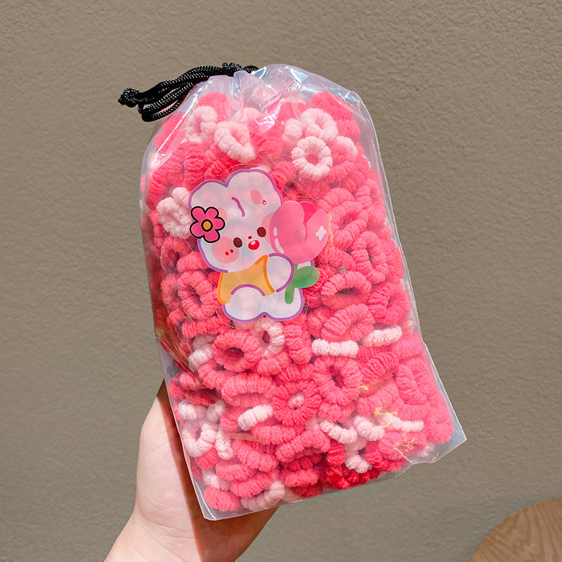 El anillo de toalla para niñas no lastima el cabello cuerda para el cabello banda de goma elástica bebé lazo para el cabello anillo de toalla accesorios para el cabello para niños