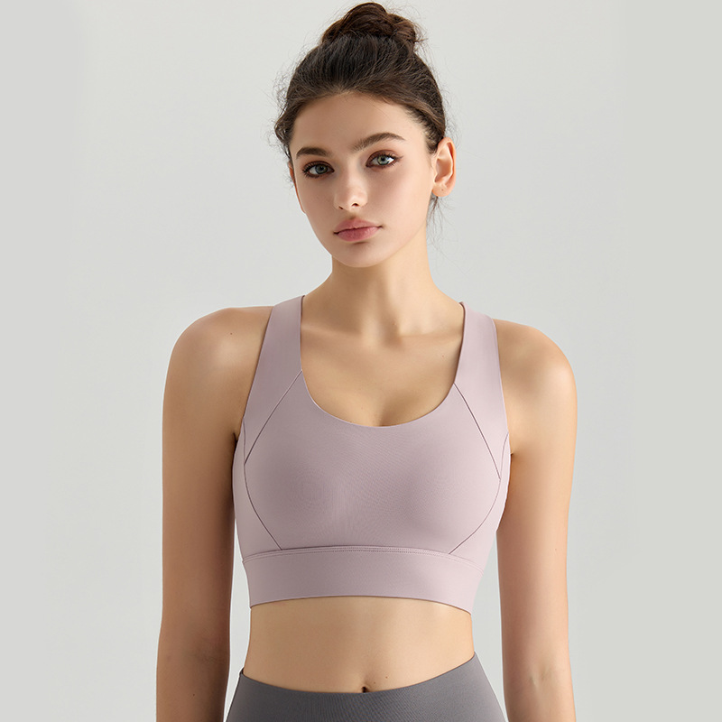 Sujetador deportivo Weiman todo en uno para mujer, a prueba de golpes de alta intensidad para correr, profesional para saltar la cuerda con almohadillas para el pecho, se puede usar en exteriores