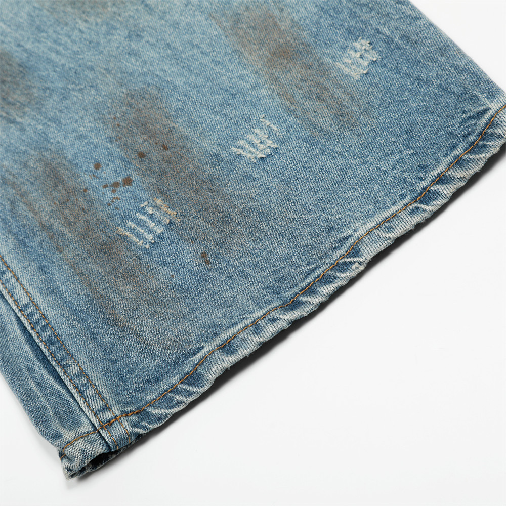 Muške traperice punk stil poderane širokog kroja_voghion.com