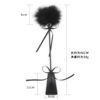 Husband and wife SM alternative leather shoot adult flirting thin pole feather PU shooting sex hand to shoot black couple toy supplies