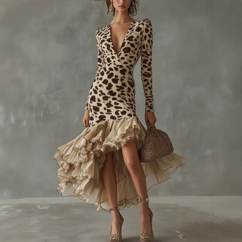 New Foreign Trade European And American Style Leopard Print...