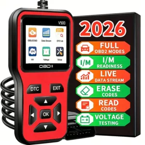 V500 Avtomobil Nasazlıq Detektoru Diaqnostika Cihazı Obd2 Dekoder