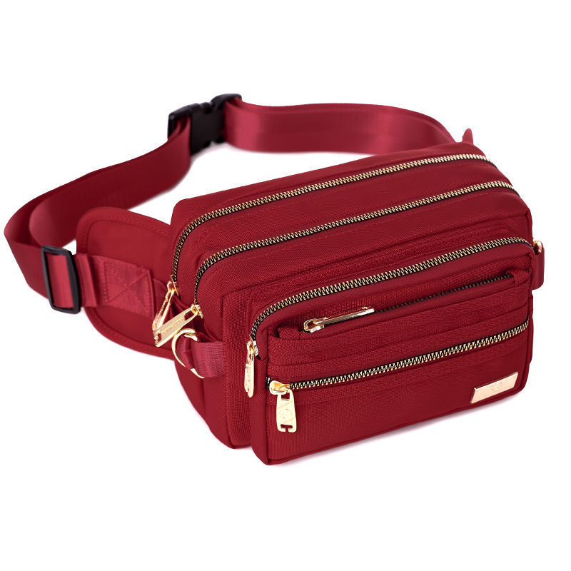 Riñonera de gran capacidad para mujeres y hombres, tela Oxford impermeable, cajero comercial, cambio multicapa, teléfono móvil, bolsa de pecho para deportes al aire libre