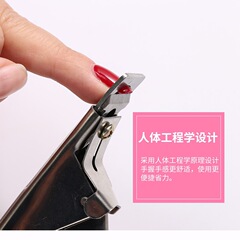 Cross-border best-selling nail art tools, one-word cutting beauty DIY nail art false nail stickers U-shaped French nail scissors