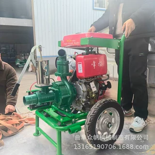 柴油机抽水泵农用灌溉高扬程电启动高压2寸3户外大流量自吸抽水机