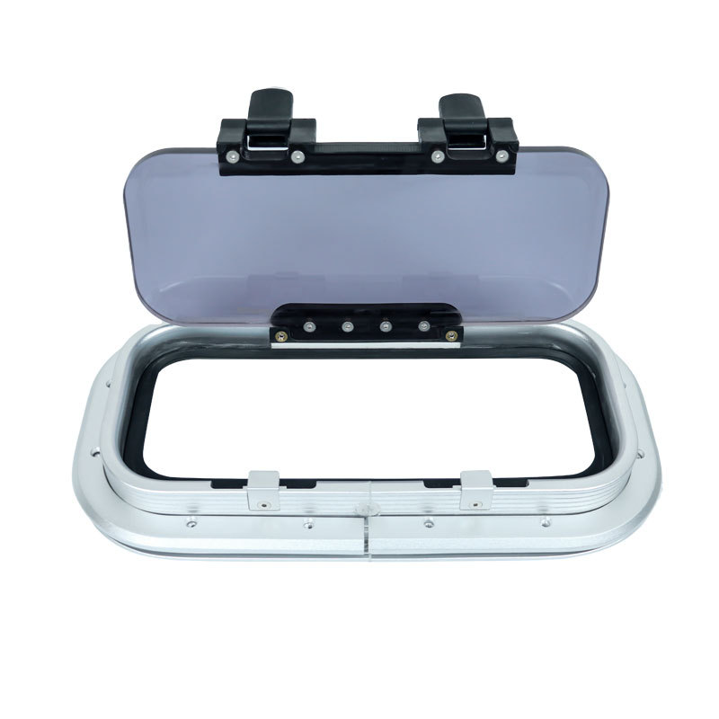 Ship Accessories Yacht Outboard Boat Rv Skylight Tool Box Cover Rectangular Boat Window Decorative Window Water Dense Window