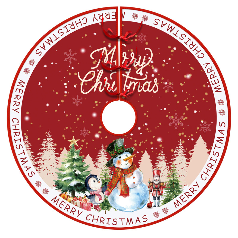 クリスマスの木のスカートの雪だるまのクリスマスの祝日のパーティーは木のスカートのヘラジカのクリスマスツリーの装飾の木のスカートを飾ります。|undefined