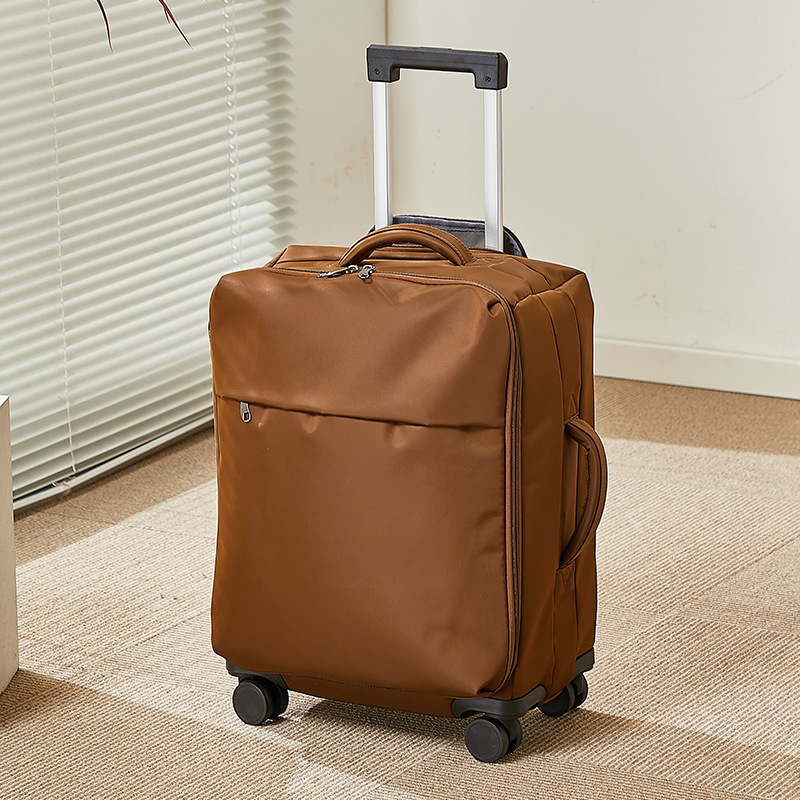 Maleta de nylon transfronteriza 20 pulgadas maleta de viaje ultraligera puede embarcar en bolsa de tela ligera de aluminio puro tracción rueda universal