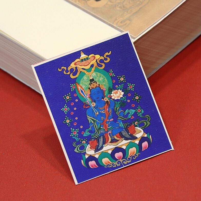 手描きの金描きチベット生の8つの守護者ザキラムタンカ卸売絵画コアボックス特別なキャンバス|undefined