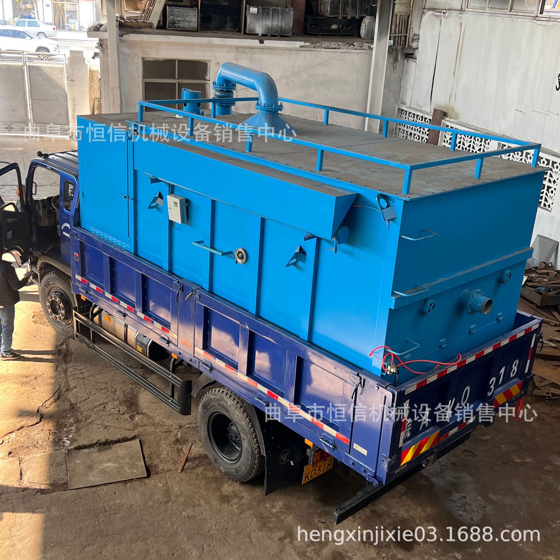 陕西榆林4.2米方箱车载一体吸尘车zcjb 60米高空粉煤灰负压吸灰车