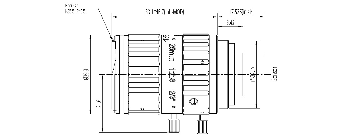 大华华睿IRAYPLE 面阵镜头 MK2528M