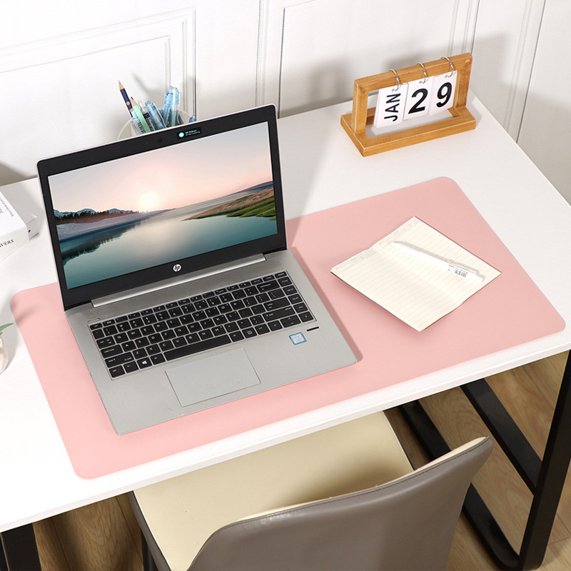 Large leather mouse pad, computer office nail salon desk mat, custom waterproof and stain-resistant, student desk, school desk, writing mat
