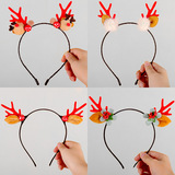 Рождественский мультяшный детский ободок, милый аксессуар для волос, наряжаться