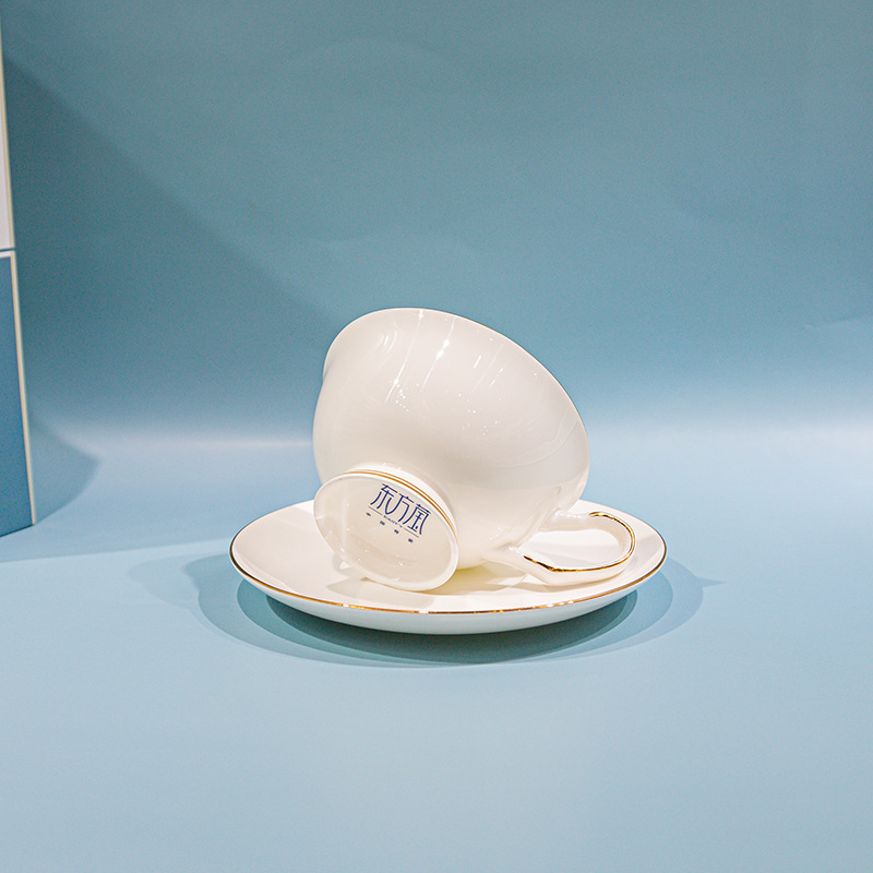 金箔杯碟 镶黄金边