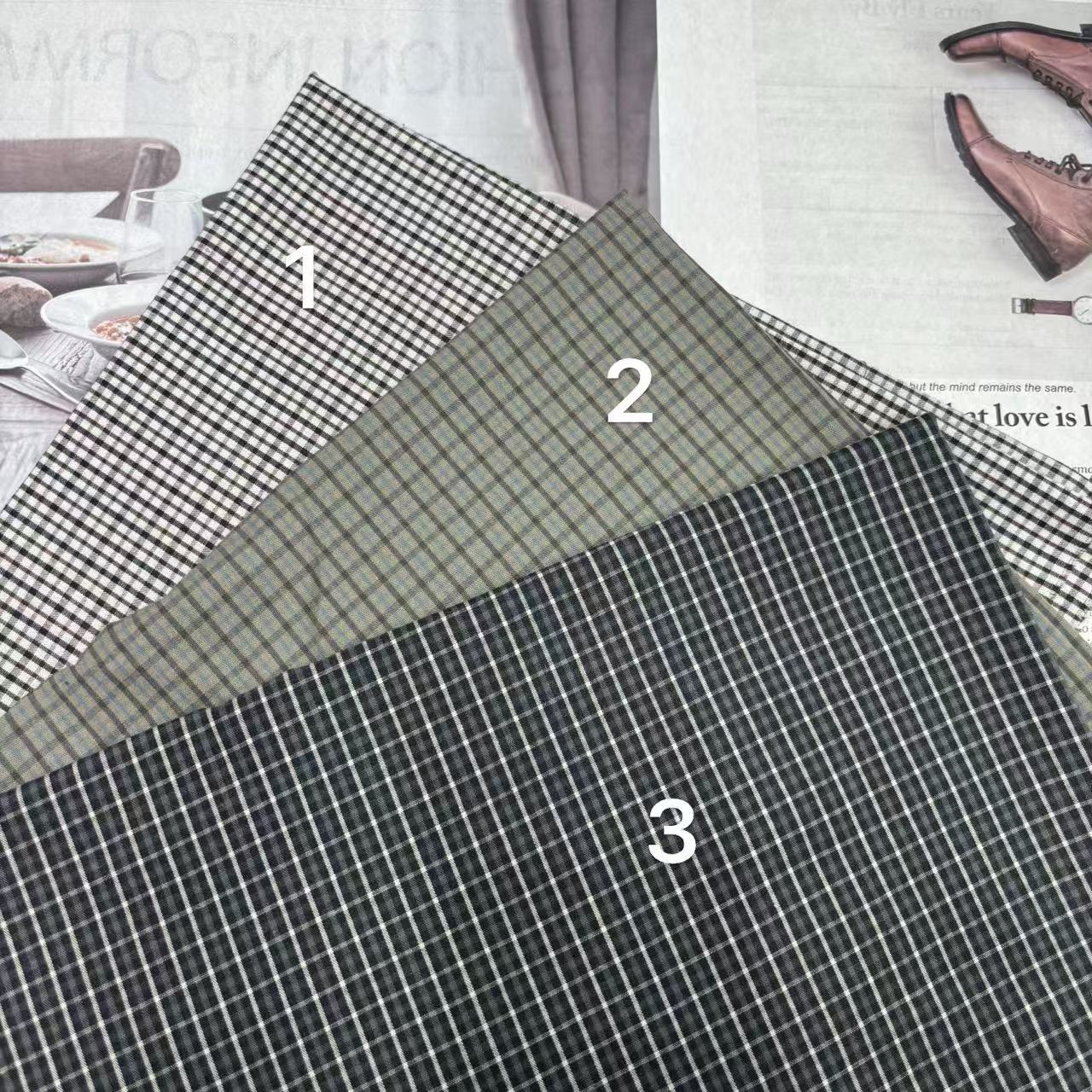 全棉男女衬衫miu格子童装睡衣连衣裙头饰蝴蝶结包包鞋材帽子布料