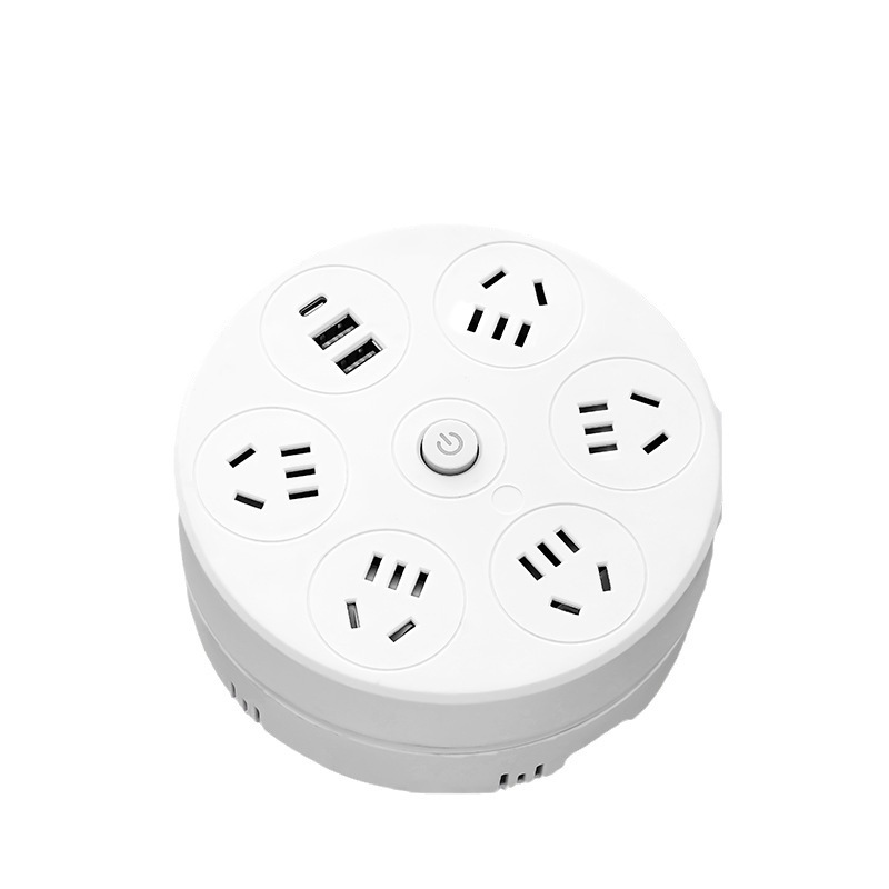 Teléfono móvil multifuncional almacenable enrollar cable plegable conector de disco redondo cable USB tipo-C placa de inserción