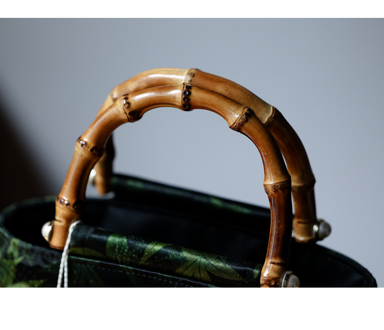 Yaji Xiangyun gaze, cheongsam en bambou, sac à main, nouveau Hanfu ancien, sac pour femmes de style chinois, jupe, sac à main_voghion.com