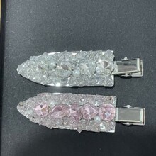 Daby杨颖同款水钻满钻发夹侧边夹精致高级感无痕鸭嘴夹bb夹发卡子