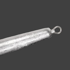 Cross-border pen-shaped sinker with circulating line type fishing net casting sinker anchor fishing long bar sinker manufacturer wholesale