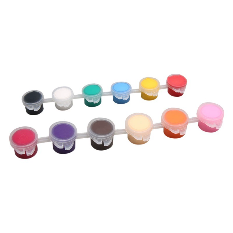 Детский акриловый пигментный костюм 12 цветов 6, соединенные студенты, художественная роспись, окрашенная гипсовая кукла, пигментная полоса