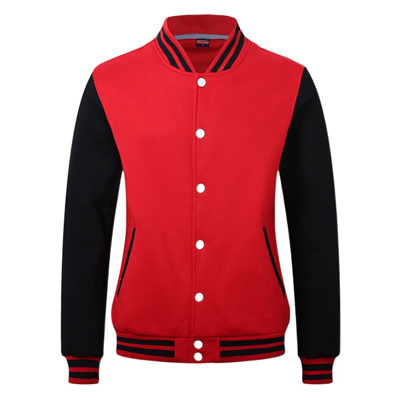 Baseball uniform custom work clothes men's logo printing party coat velvet activity sweater class clothes sports embroidery