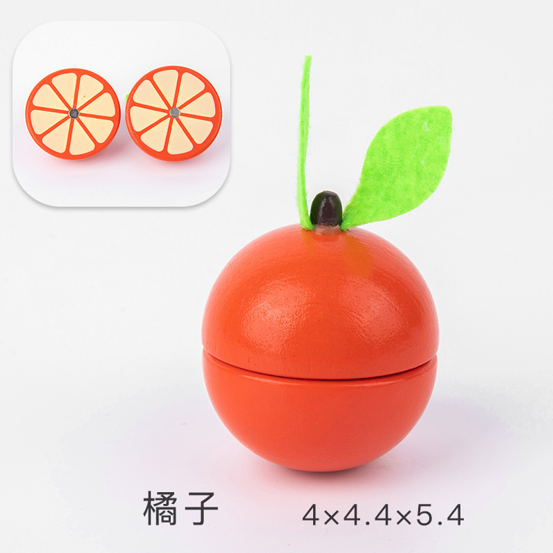 Los niños juegan casa cocina juguetes madera magnética verduras y frutas cortar madera frutas y verduras a granel traje al por mayor