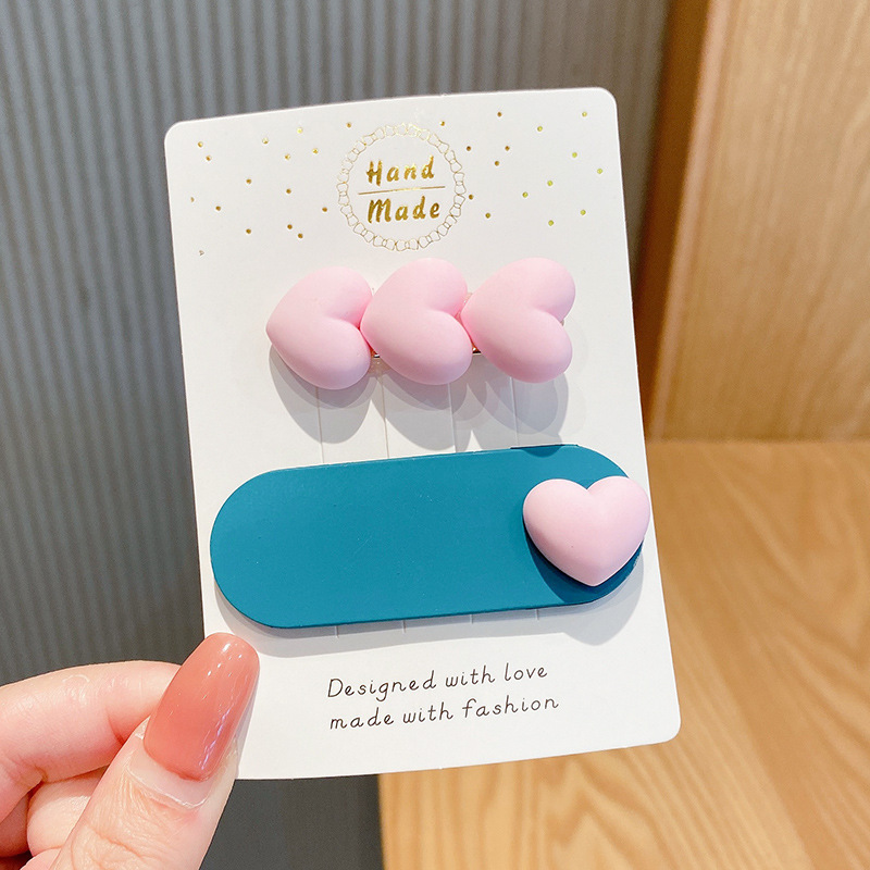 Horquilla rosa, horquilla para niñas y niños, clip de pico de pato para bebé, clip de flequillo lateral, clip lateral para niña linda, tocado