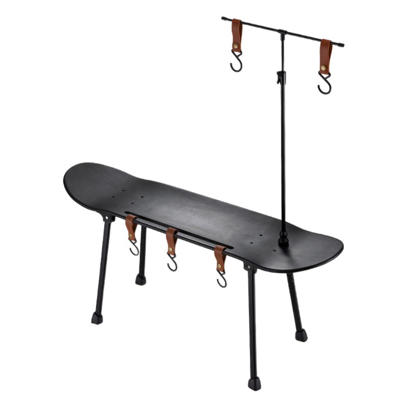 Internet celebridad Skateboard mesa de camping al aire libre mesa plegable al aire libre mesa de Skate al aire libre con gancho portátil camping con estufa