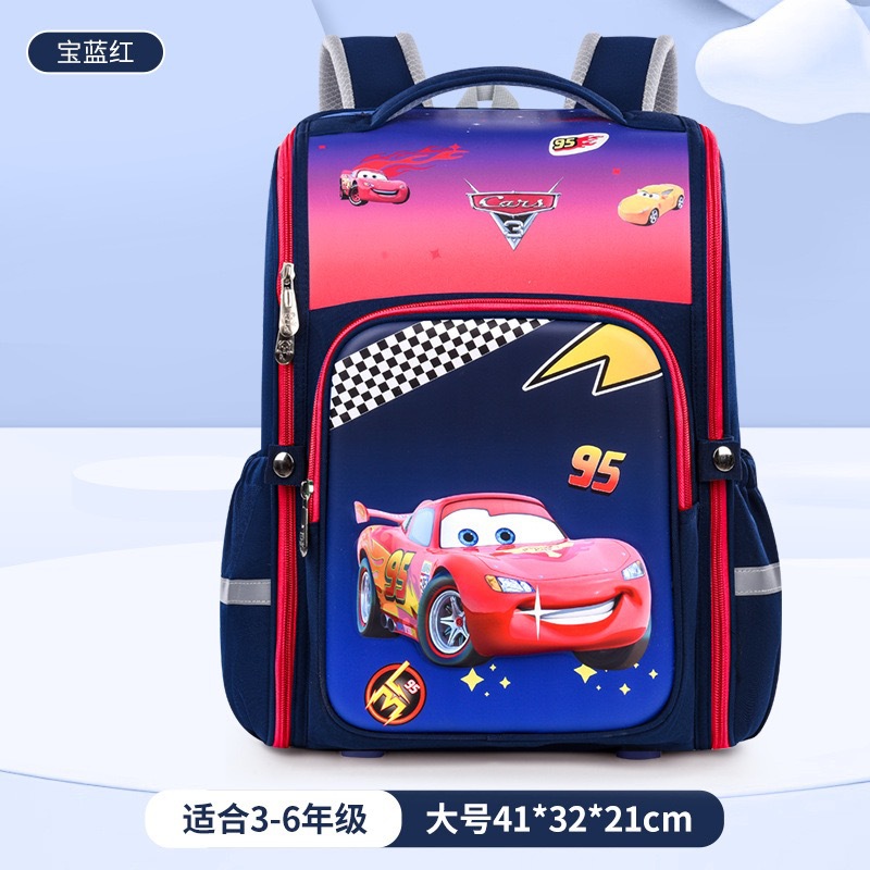 Nueva mochila escolar de dibujos animados para estudiantes de primaria, grado 1-3-6, reducción de carga de gran capacidad, mochila espacial para niños y niñas 5